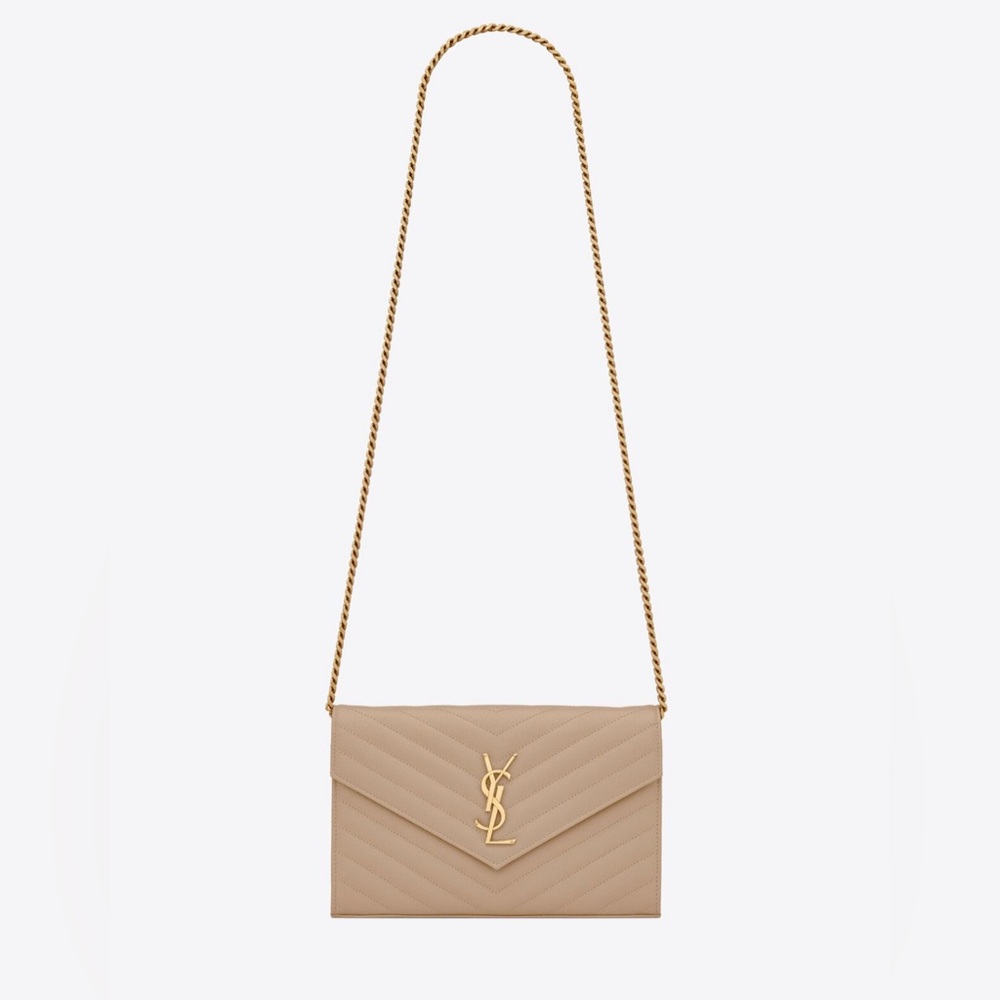 **AUTHENTIC** YSL Classic Cassandre Chain Wallet